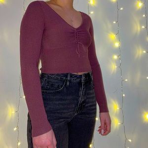 PacSun Pink Knit Top